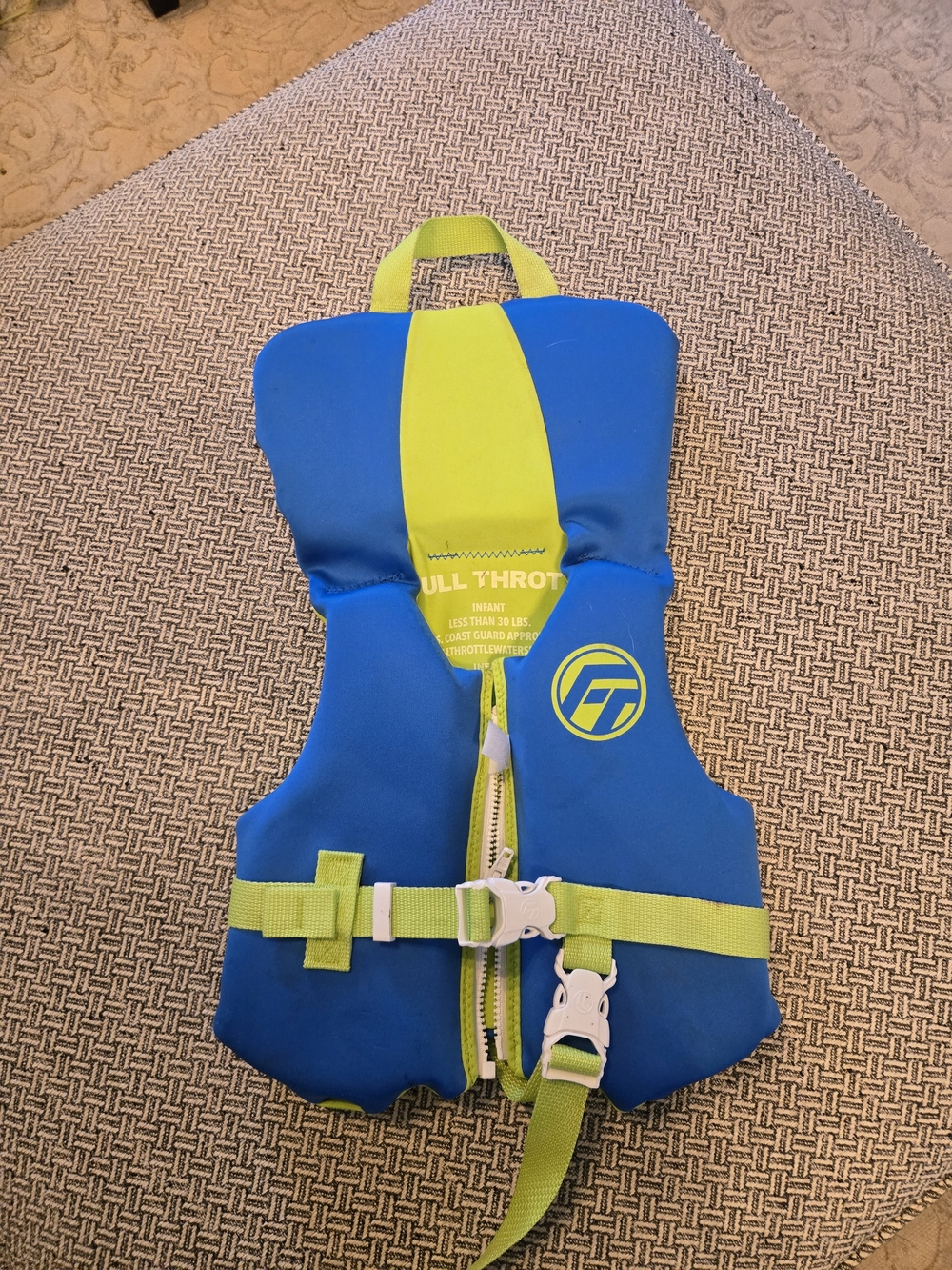 Kids Blue & Lime Life Jacket - Kids Swim